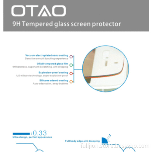 Anti-crack 0.33mm right angle tempered glass screen for Meizu MX3